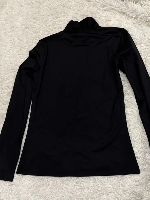 Wilfred Black Long-Sleeve Mock Neck Top - Image 6