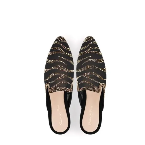 NIB GIANVITO ROSSI Raja Crystal Slide Shoe Shoes Black 8.5 - Image 3