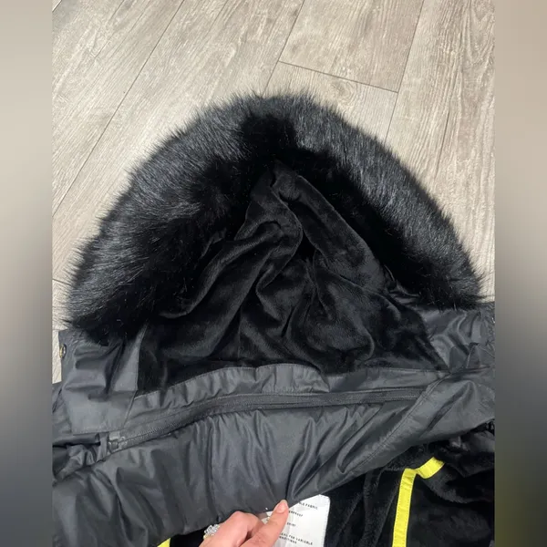 Topshop Women's Black Hooded Jacket - Image 14