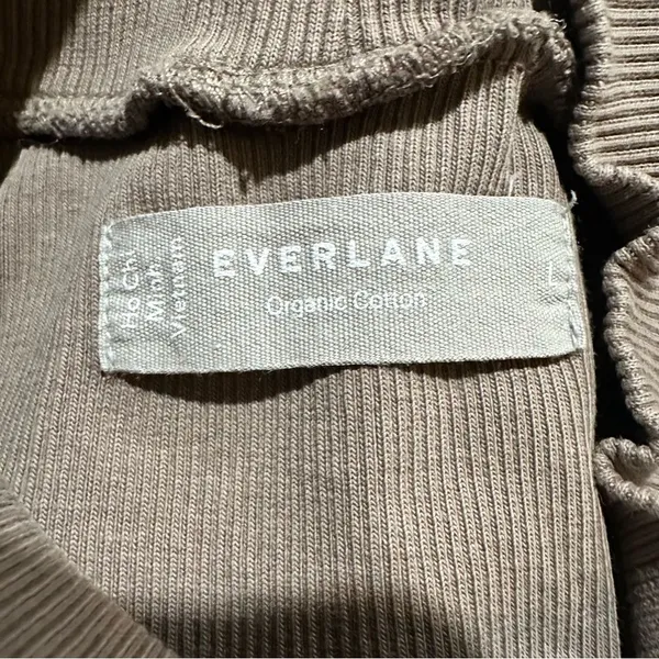 Everlane Organic Cotton Mockneck Top Size Large - Image 7