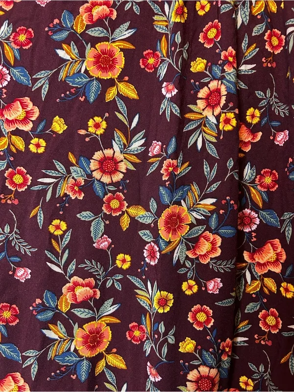 🌸OLD NAVY Floral Tiered Ditsy Midi Swing Dress Boho Size M - Image 8