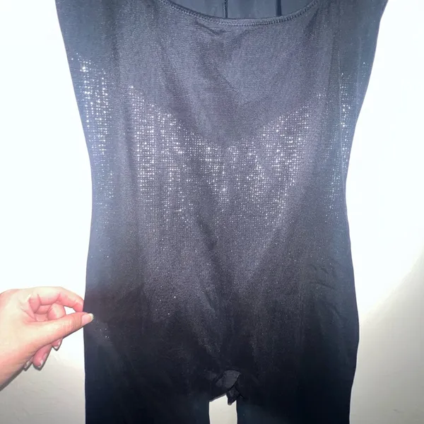 SPANX Star Power black Lady Luxe Open-Bust Mid-Thigh Bodysuit XL‎ - Image 3