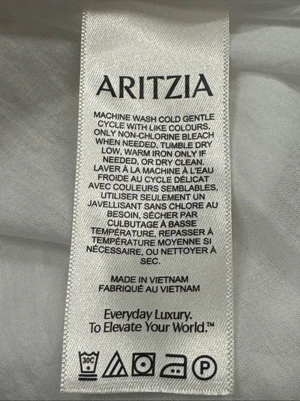 ARITZIA Wilfred Bouquet Linen Skirt M White $148 Retail NWOT - Image 12