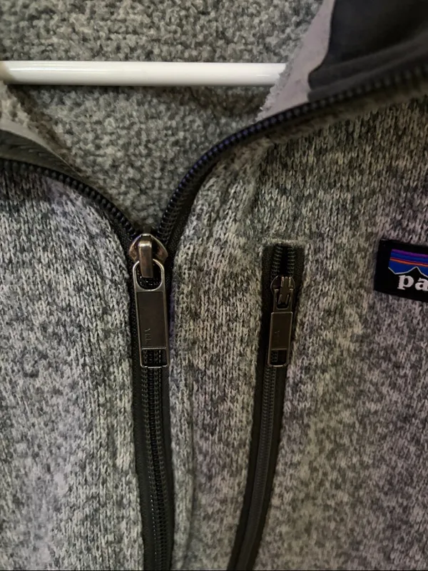 Patagonia unisex Heather Gray Half-Zip Fleece Pullover - Image 3