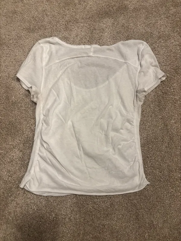 We The Free White Scoop Neck Short Sleeve Tee - Image 3