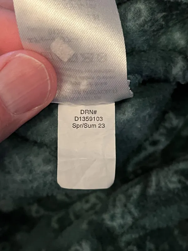 Eddie Bauer Fleece Pullover Womens Large Blue 1/4 Zip Paisley Floral Print - Image 8