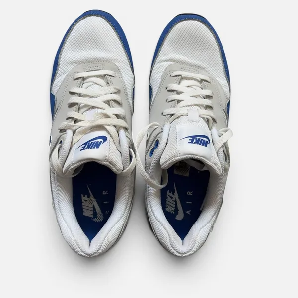 Nike Air Max 1 White Game Royal Blue Mens 7 Womens 8.5 DZ3307-104 Shoes - Image 2
