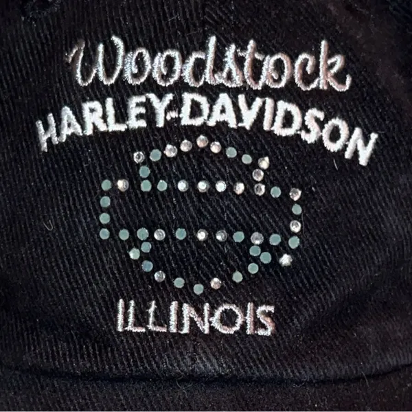 Harley Davidson black cap! Logo on front - Image 6