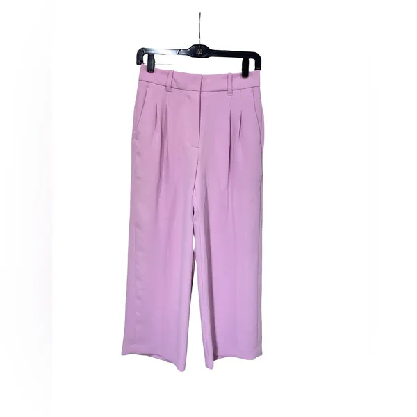 Wilfred Lilac Cropped Wide-Leg Trousers - Image 3
