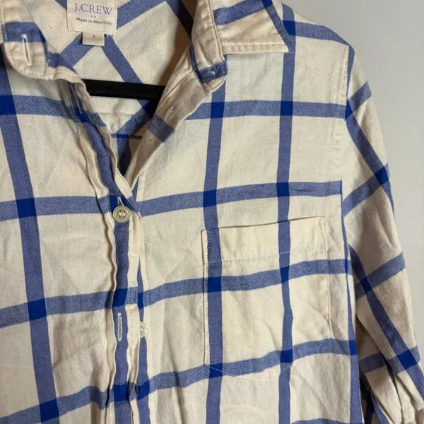 🔆 J. Crew Boy Fit plaid flannel - Image 2