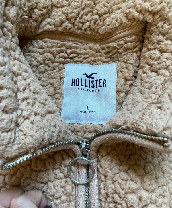 Hollister Oversized Teddy full zip jacket - Image 5