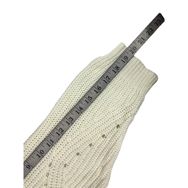 Time & Tru Women's Knitted Cream Sweater - Image 7