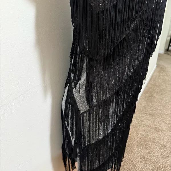 Flapper Costume woman dress size XL with accessories pictured halloween dress up - Image 3