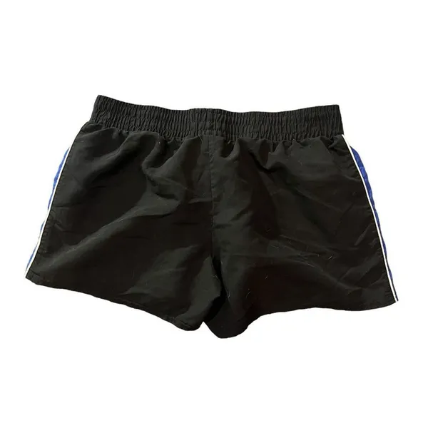 Everlast Women's Boxing Training Shorts Black‎ Blue/White Stripe Size Medium - Image 4