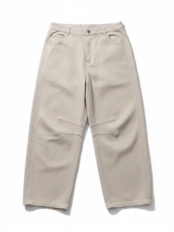 Rae Mode cotton twill barrel ankle pants Tan size Large - Image 2