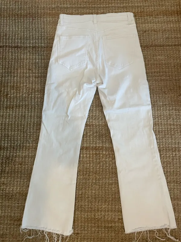ZARA White Jeans Straight High-Waisted - Image 2