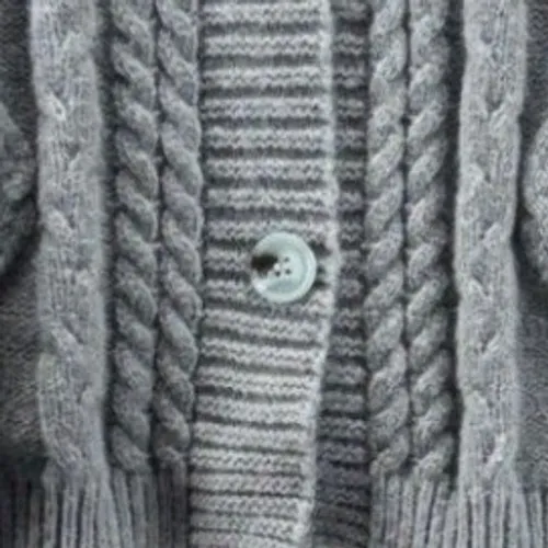 Taylor Swift The Tortured Poets Department TTPD Grey Cable Knit Cardigan MD/LG - Image 5