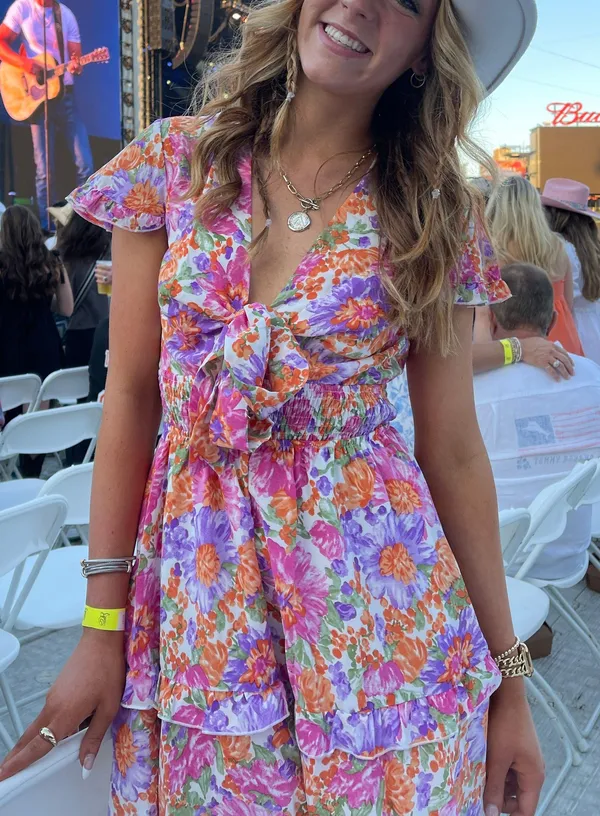 Summer A-Line Floral Sundress - Image 3