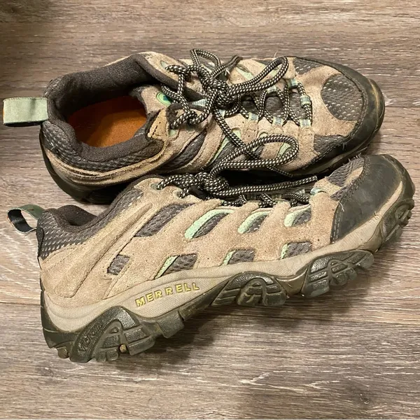 Merrell Drizzle/Mint Low Top Hiking Shoes Size 7 - Image 6