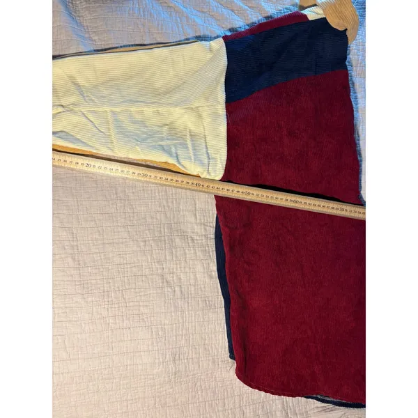 Davi & Dani Colorblock Corduroy Shirt Jacket Oversized Patchwork Shacket Small - Image 6