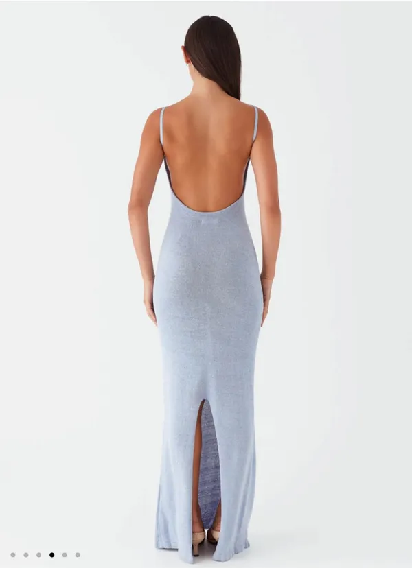 Peppermayo Scarlett Steel Maxi Dress - Powder Blue - Image 3