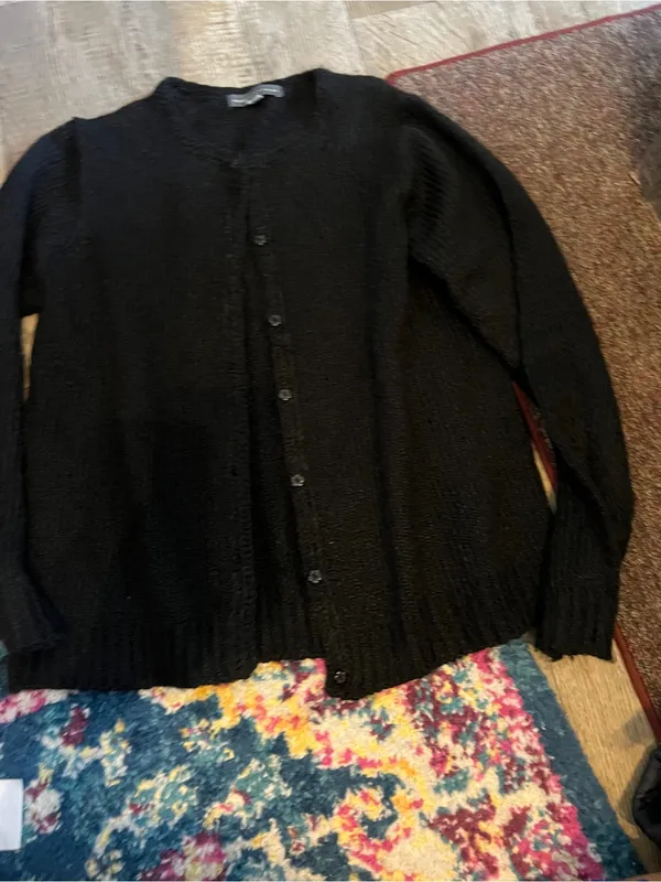 Northern isles medium black cardigan - Image 2