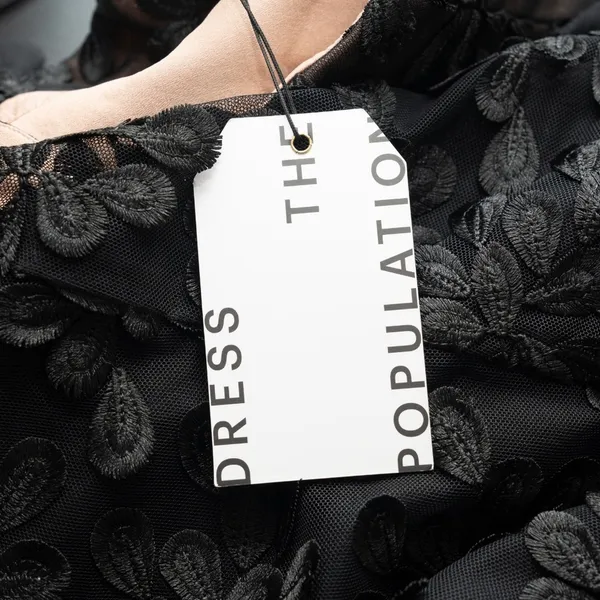 Dress The‎ Population - Anabel Gown Black Nude Medium - Image 12