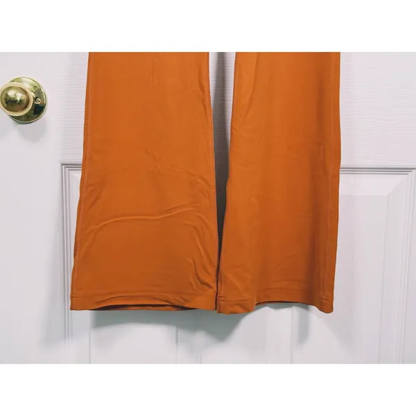 Lululemon Groove Super High Rise Flared Nulu Pants Size 4 Brown Yoga Pilates Gym - Image 7