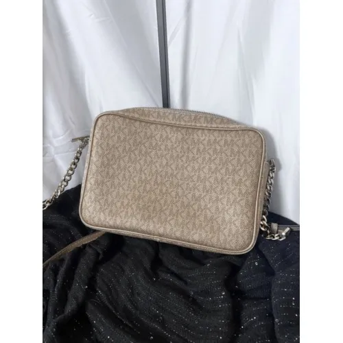 Michael Kors Rose Gold Crossbody‎ Purse Chain Detail - Image 7