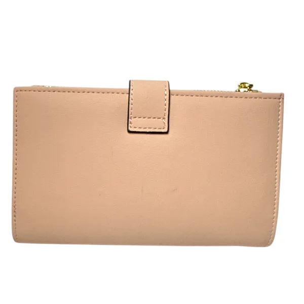 Blush Pink Bi-Fold Wallet with Zip Coin Pocket & Card Organizer NEW - Image 4