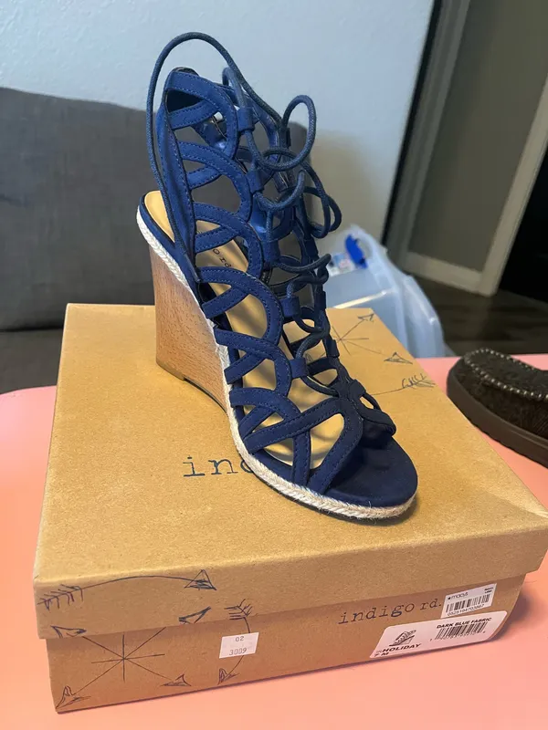 Indigo rd. Blue heels - Image 2