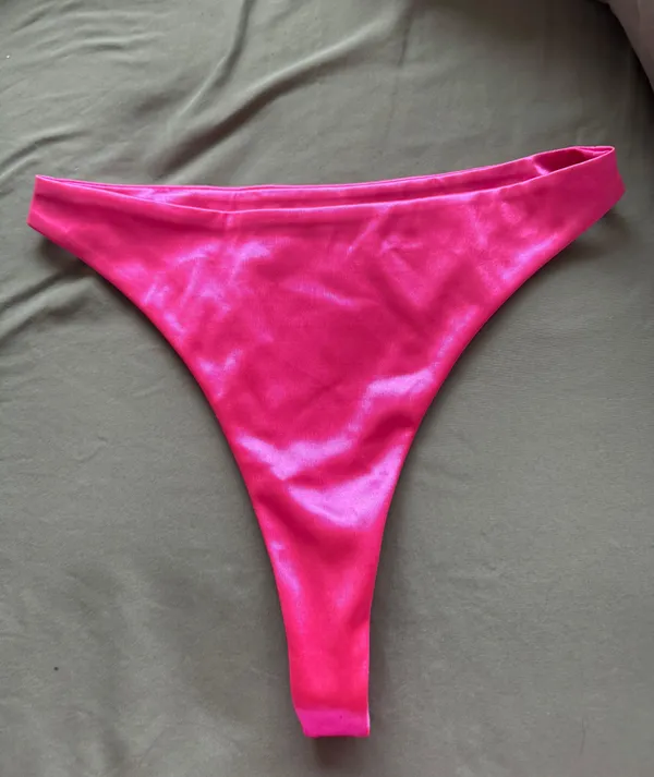 Oh Polly Pink satin Bikini Bottom - Image 3