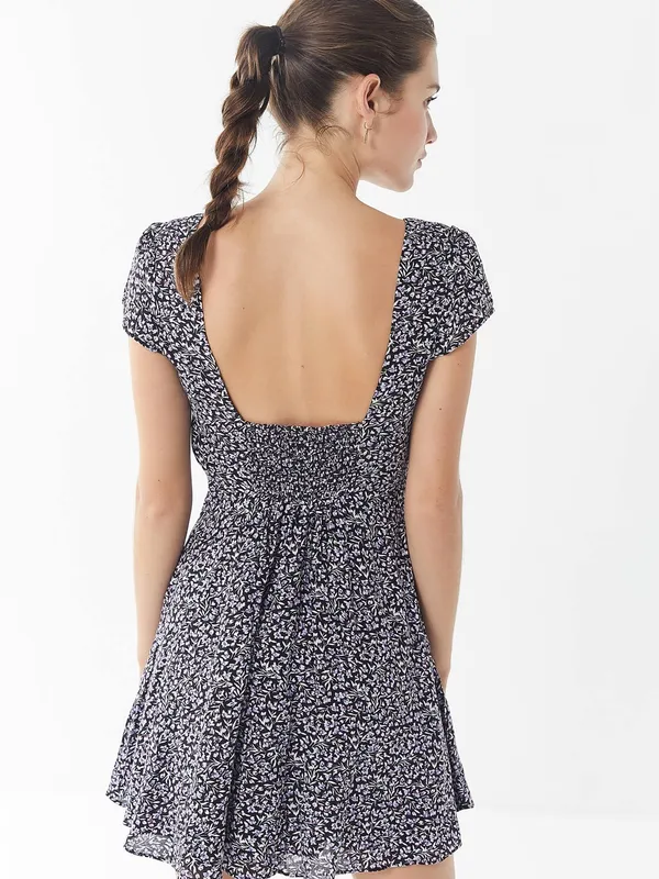 Urban Outfitters UO Finnigan Floral Mini Dress - Image 3