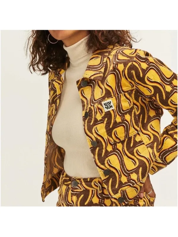NWT Lucy & Yak Organic Corduroy Roxy Jacket in Feline Fine - Image 2