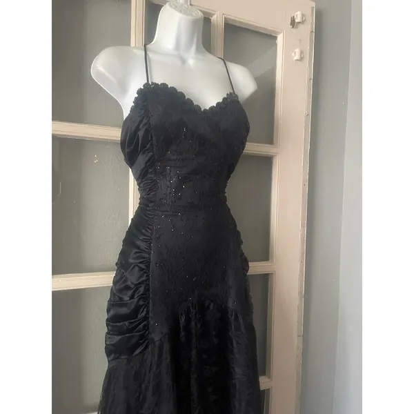 Gunne Sax By Jessica McClintock high low Lace Dress - Image 4
