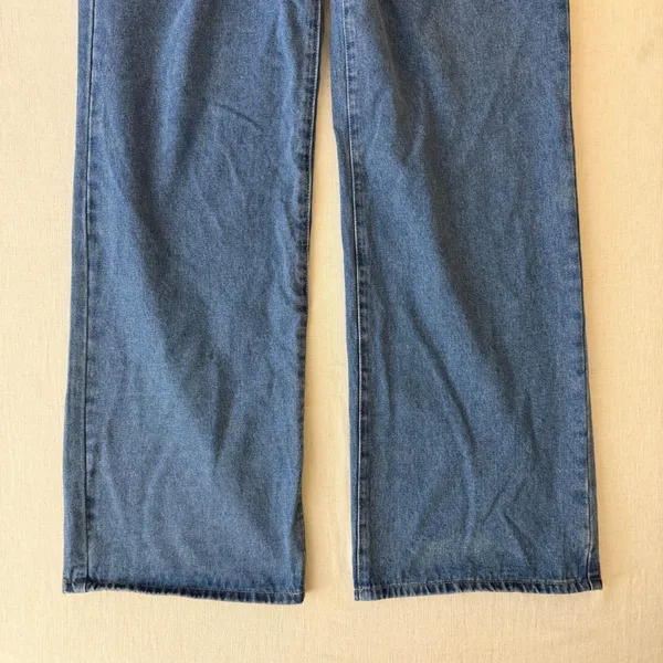Edikted Jeans XL Low Rise Baggy Wide Leg Y2K Skater Denim 100% Cotton - Image 7