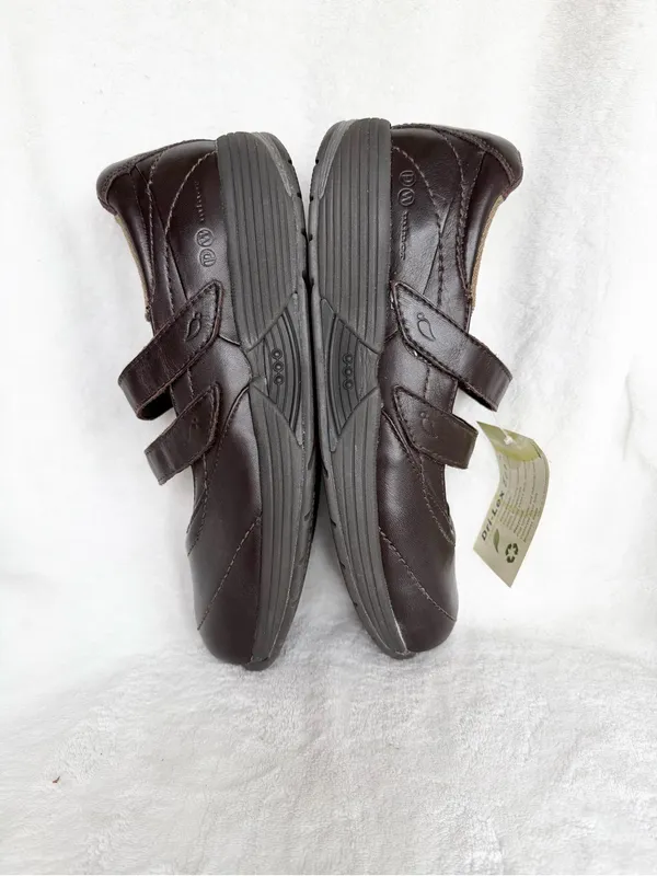 P.W. Minor TOPAZ MARY Jane’s Brown Leather Orthopedic Comfort Shoes 10/41 2W - Image 6
