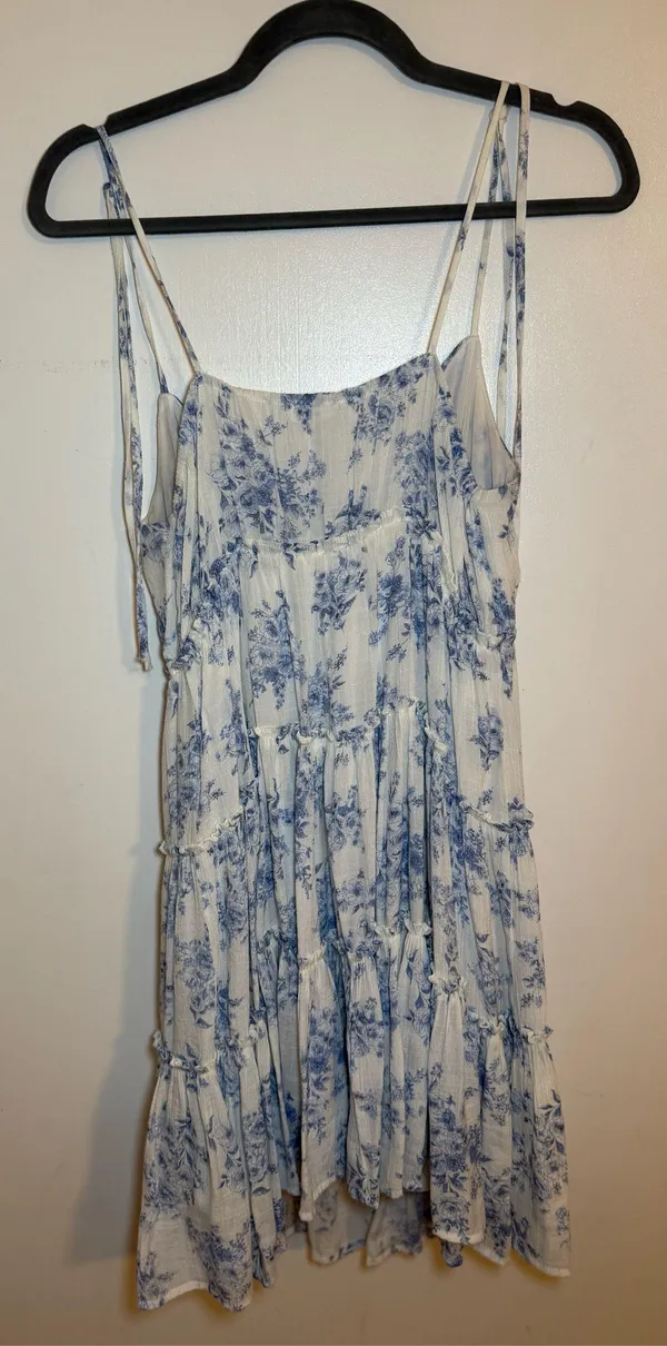 Blu Pepper Blue White Mini Dress - Image 2