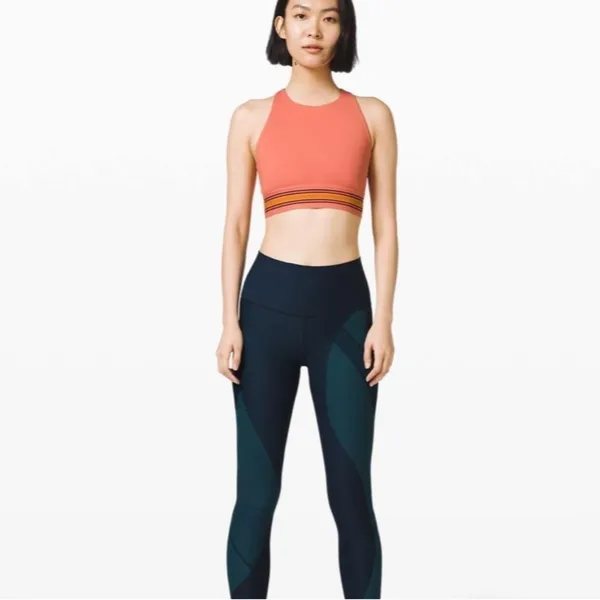 Lululemon x Roksanda My Element Bra in Rustic Coral Garnet Fools Gold Size‎ 2 - Image 4