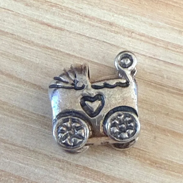 Pandora Sterling Silver Baby Carriage Pram Charm - Image 2