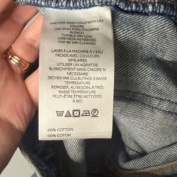 Free People We The Free Eden High Slouchy Flare Jeans Light Blue Denim Womens Size 28 - Image 7