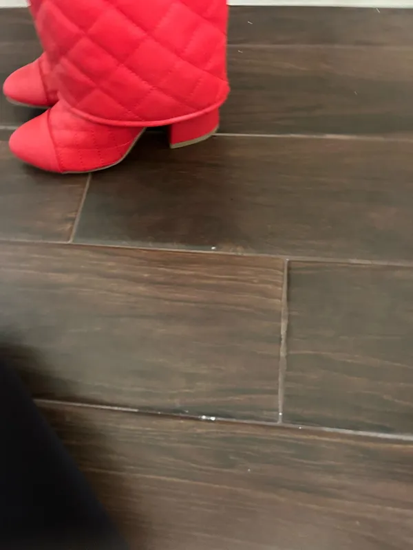 Red Knee High Boots size 6 new - Image 7
