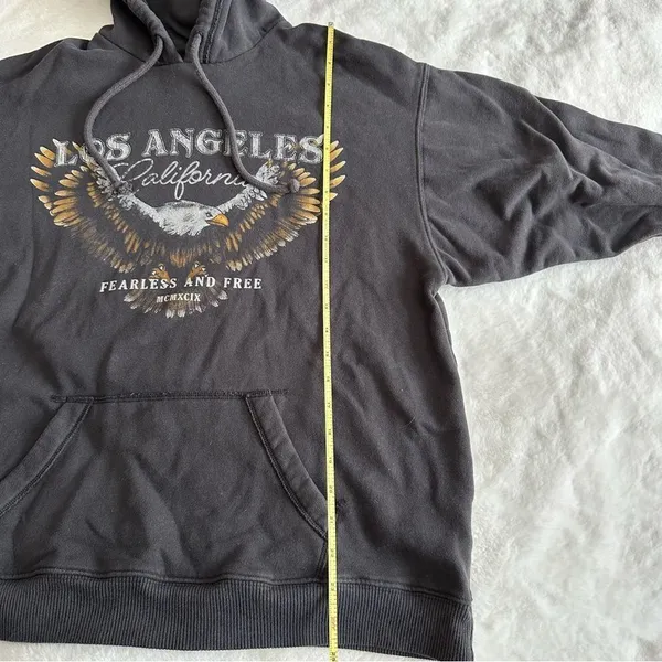 Hollister Graphic Oversized Hoodie Women’s Size Small - Image 9
