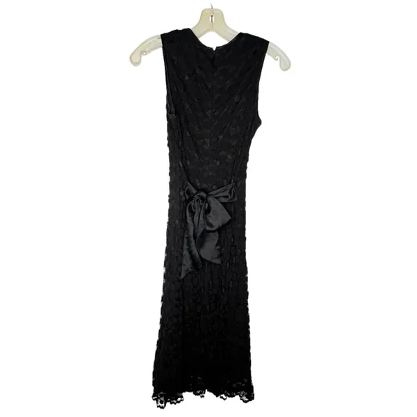 Vintage Harold's Black Lace Dress - Image 4