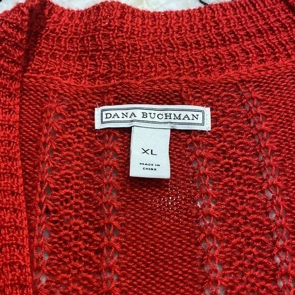 Dana Buchman Red‎ Women’s Cardigan in size XL - Image 3