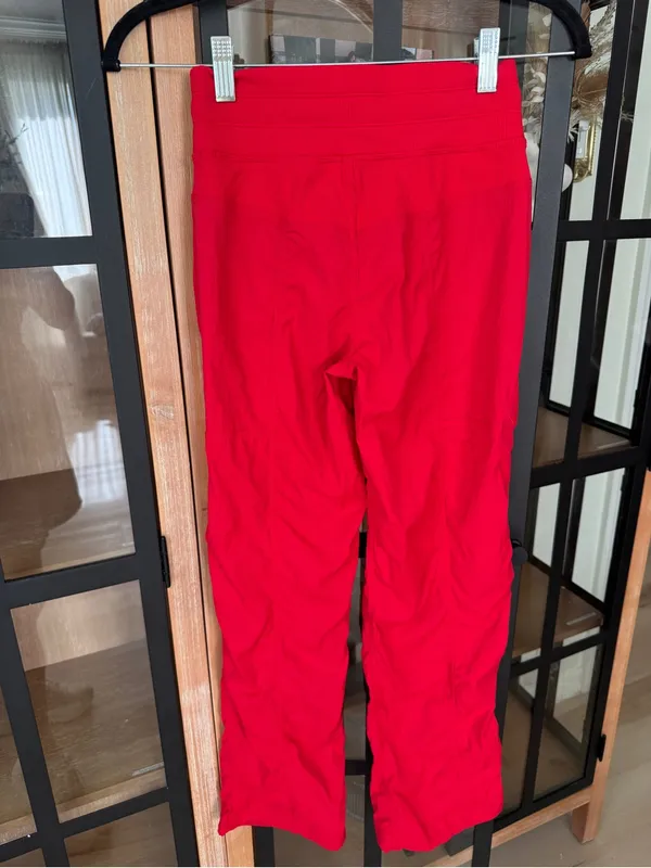 Lululemon Dance Studio Mid-Rise Pants joggers Hot Heat short petite drawstring - Image 5