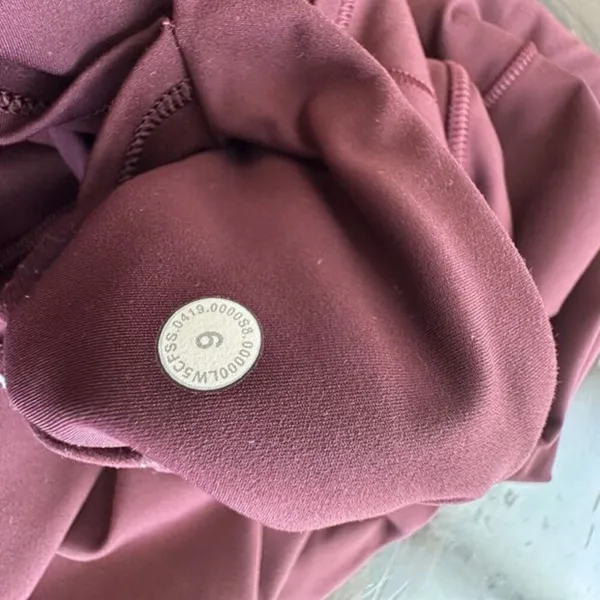 Lululemon Fast Free High Rise Legging Sz 6 Burgundy‎ LW5CFSS - Image 7