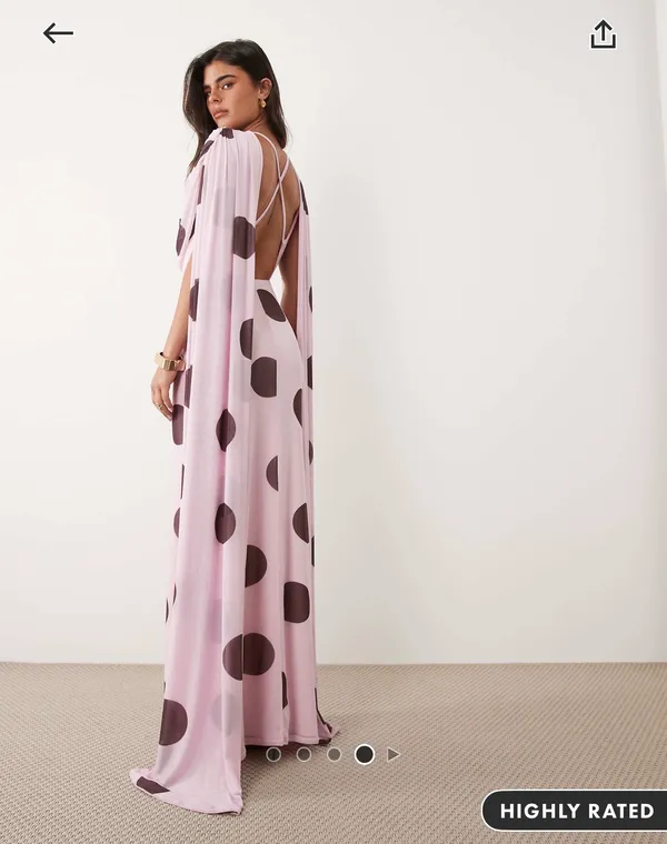 Cape Maxi Dress - Image 2