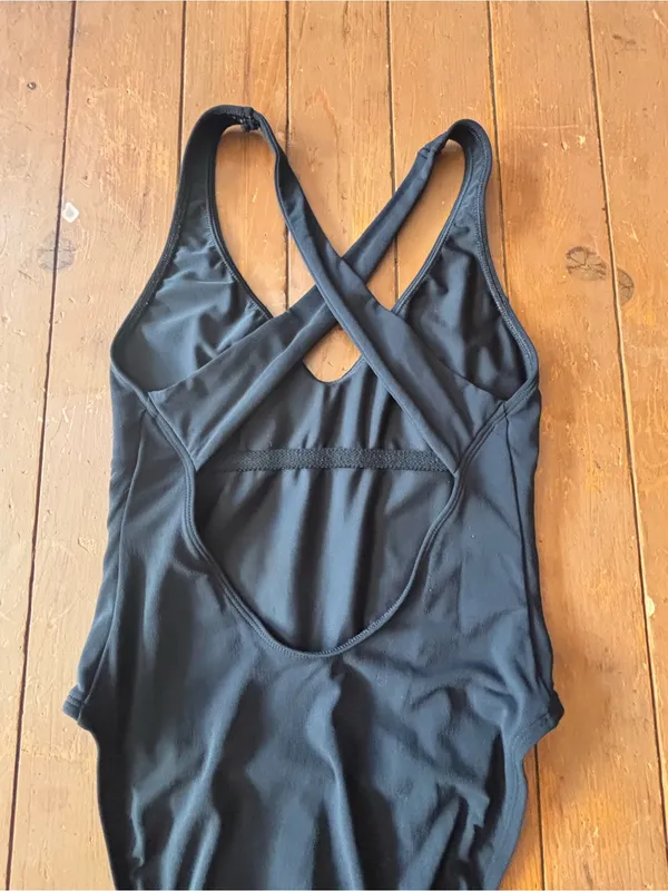 Anne Klein Basic Black One Piece Swim Suit - Image 2