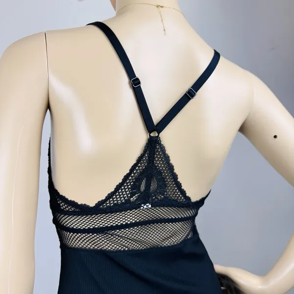 Gilligan & O'Malley Large‎ Small Lace Chemise Lingerie Nightie Mesh Accent Sexy - Image 7